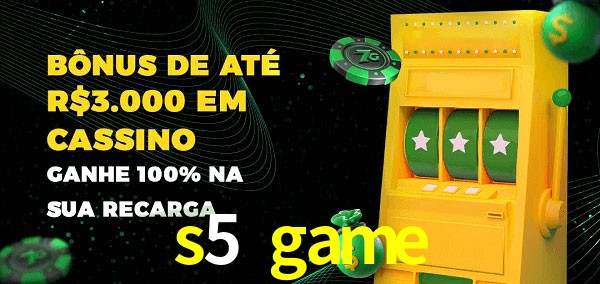 s5 game melhor bônus de depósito
