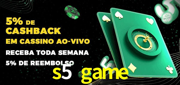 Promoções do cassino ao Vivo s5 game